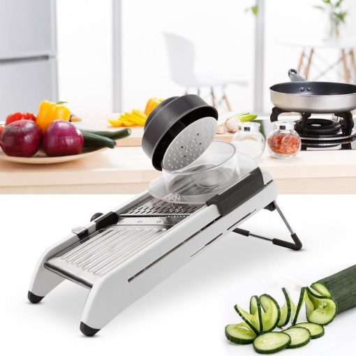 Mandoline Food Slicer for Kitchen, Adjustable Vegetable Chopper-Stainless Steel Food Chopper, Vegetable Slicer