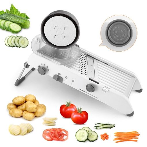 Mandoline Food Slicer for Kitchen, Adjustable Vegetable Chopper-Stainless Steel Food Chopper, Vegetable Slicer