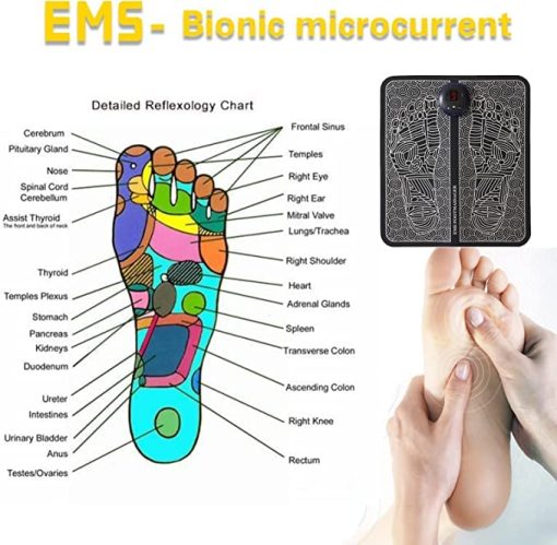 EMS Foot Massagers, EMS Electric Foot Massager, Foot Massage for Blood Circulation, Intelligent Foot Massager